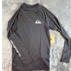 Quiksilver Youth Long Sleeve Rash Guard UPF 50+ Sun Protection Size XL Teen